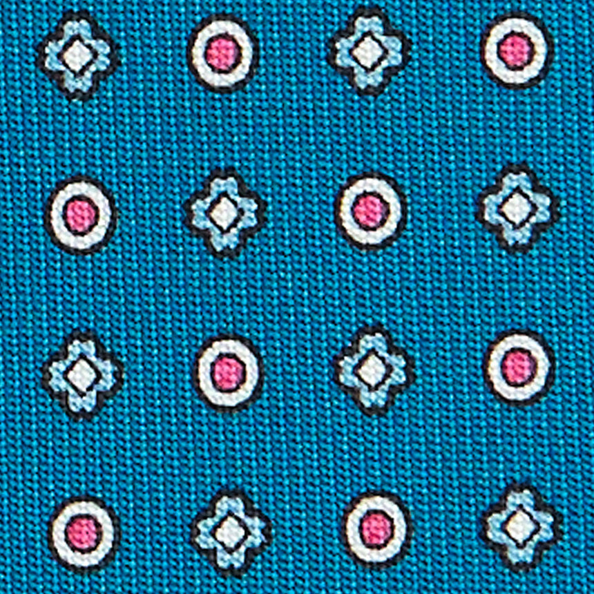 MID BLUE CLASSIC SILK TIE