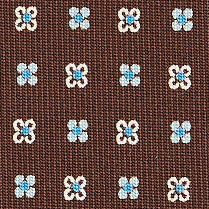 DARK BROWN CLASSIC SILK TIE