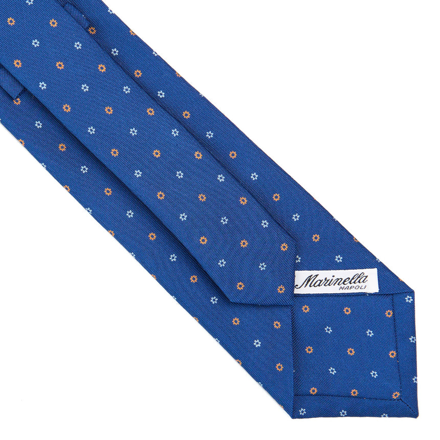 CRAVATTA SARTORIALE CLASSICA IN SETA BLU