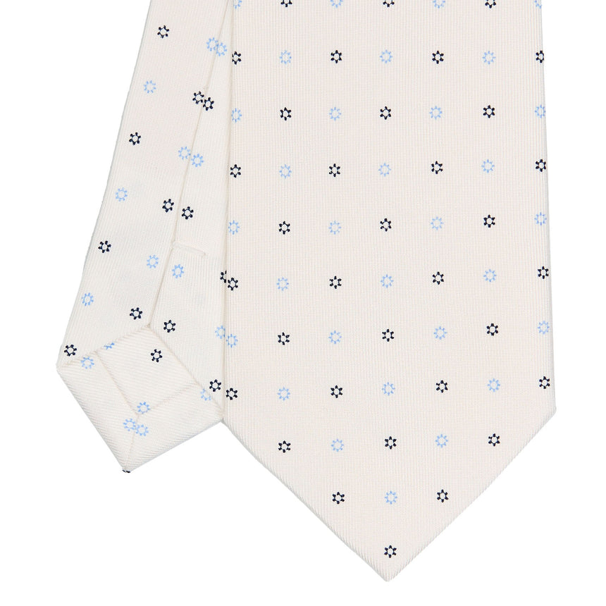 CRAVATTA SARTORIALE CLASSICA IN SETA BIANCA