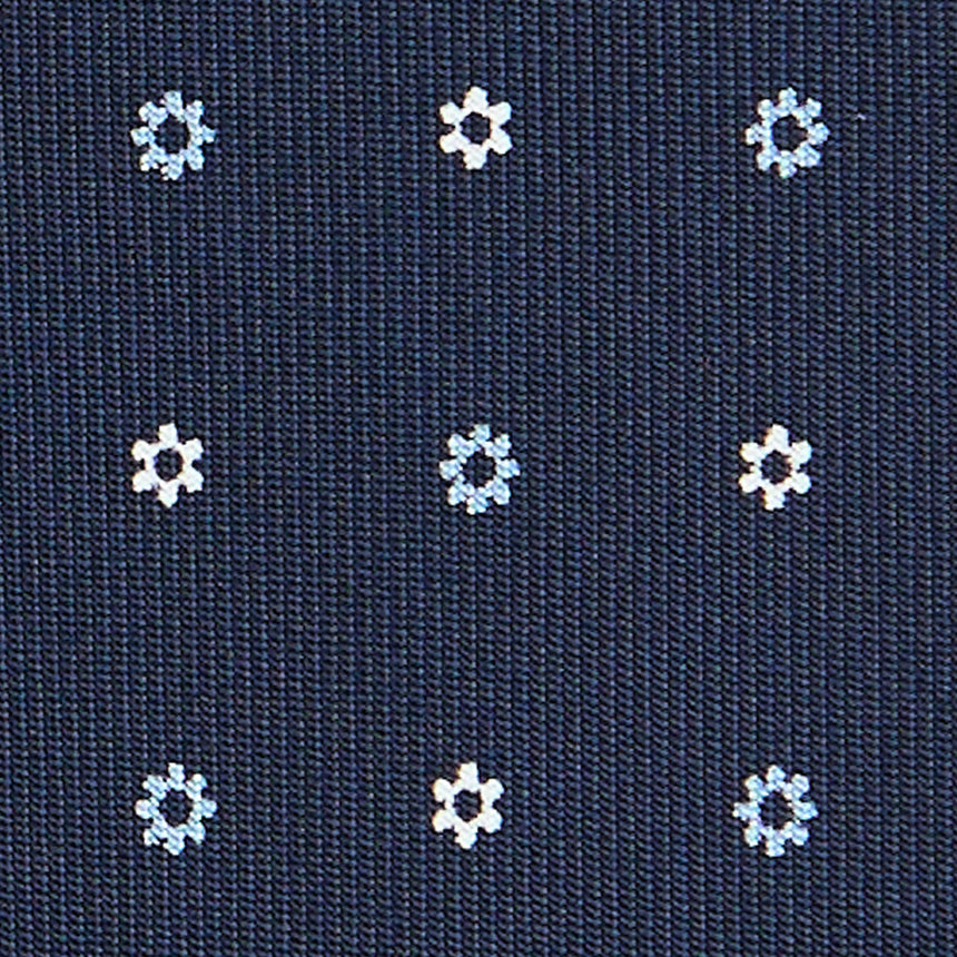 CRAVATTA SARTORIALE CLASSICA IN SETA BLU SCURO