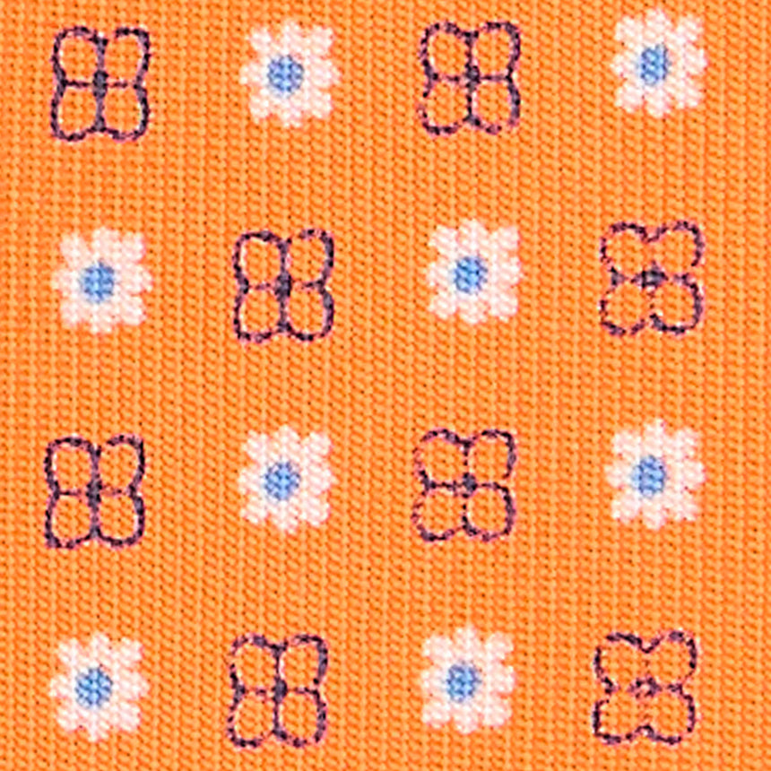 CRAVATTA SARTORIALE CLASSICA IN SETA ARANCIONE