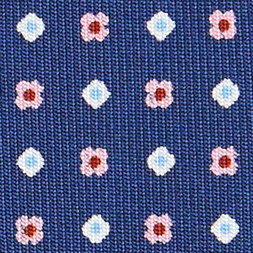 CRAVATTA SARTORIALE CLASSICA IN SETA BLU