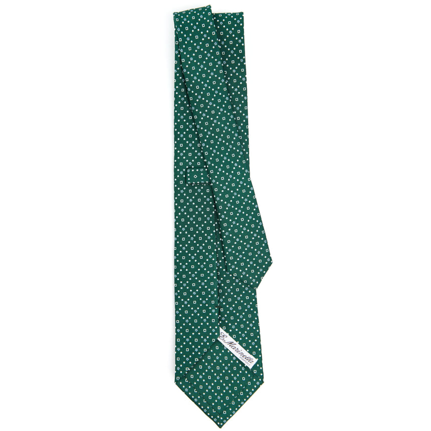 CRAVATTA SARTORIALE CLASSICA IN SETA VERDE SCURO