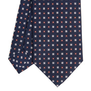 dark_blue_classic_silk_tie_small_flower_pattern_tip_detail