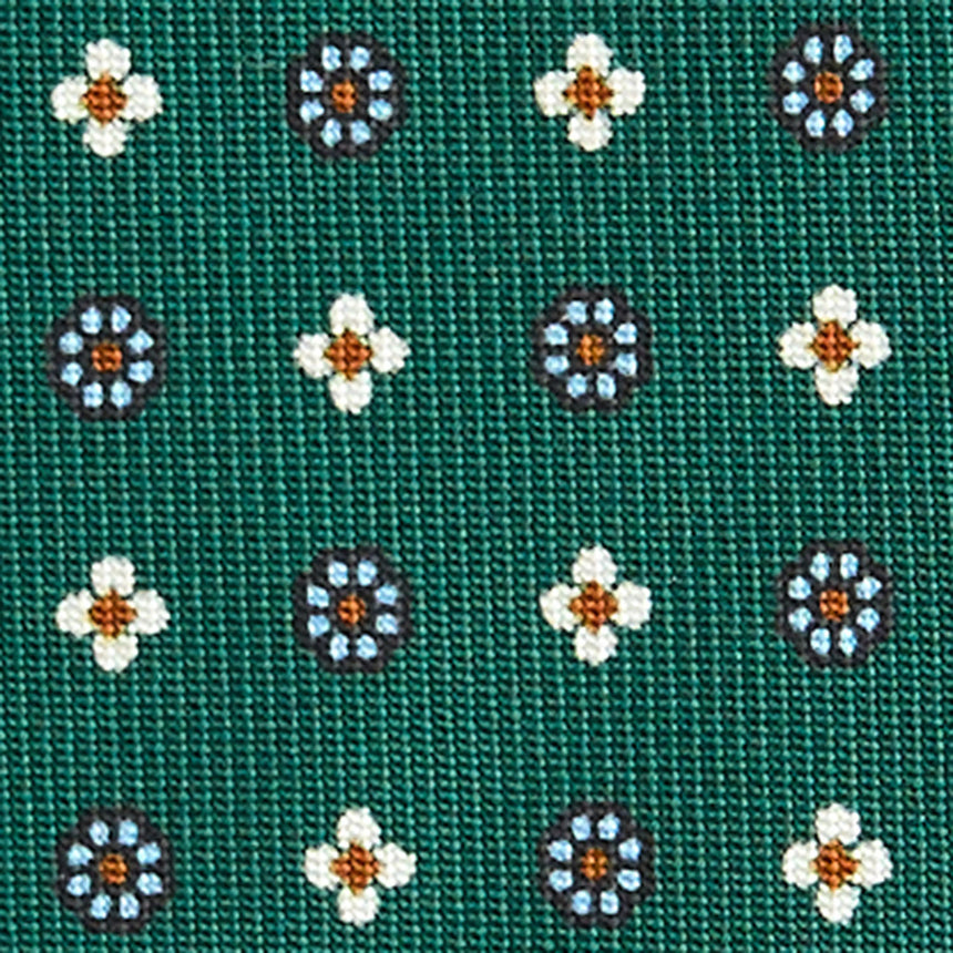 CRAVATTA SARTORIALE CLASSICA IN SETA VERDE SCURO