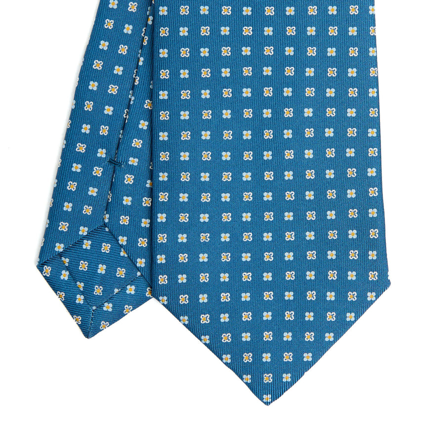 MID BLUE CLASSIC SILK TIE