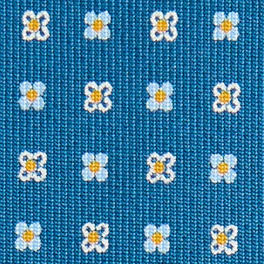 MID BLUE CLASSIC SILK TIE