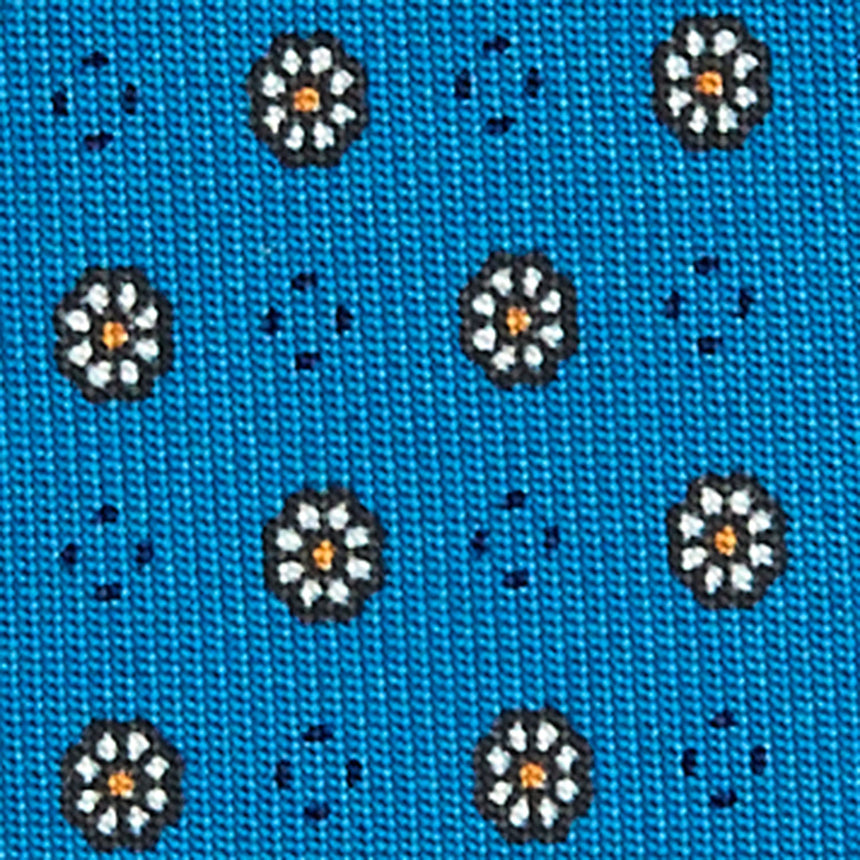 MID BLUE CLASSIC SILK TIE