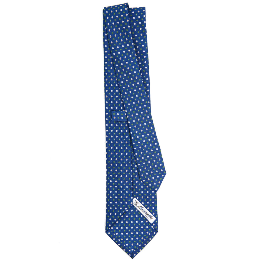 CRAVATTA SARTORIALE CLASSICA IN SETA BLU 