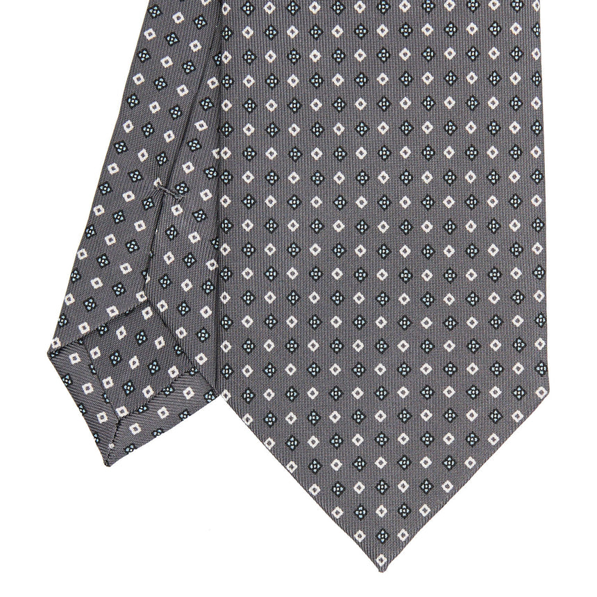 DARK GREY CLASSIC SILK TIE