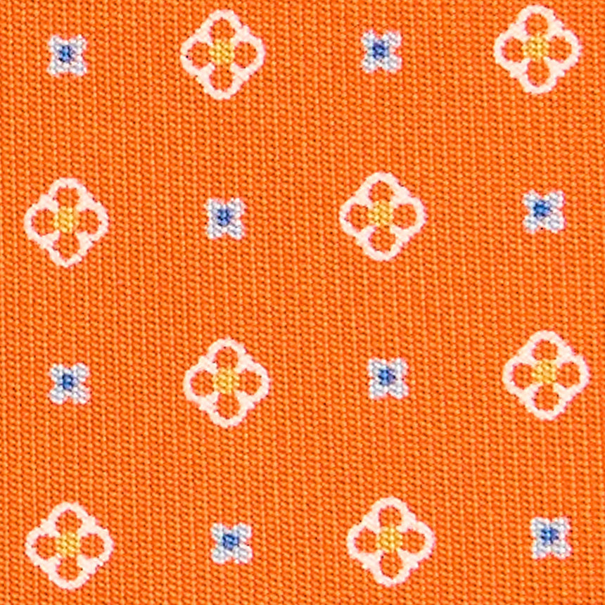CRAVATTA SARTORIALE CLASSICA IN SETA ARANCIONE