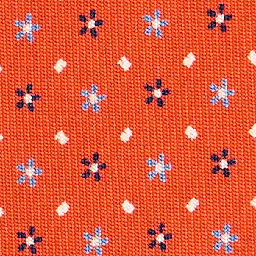 CRAVATTA SARTORIALE CLASSICA IN SETA ARANCIONE
