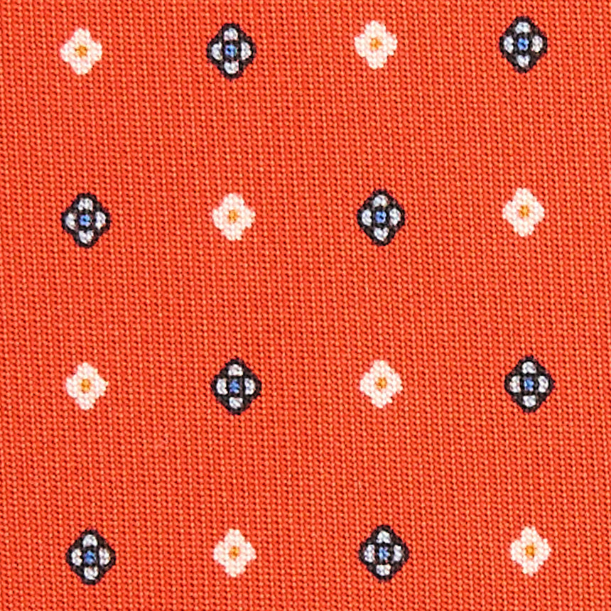 CRAVATTA SARTORIALE CLASSICA IN SETA ARANCIONE