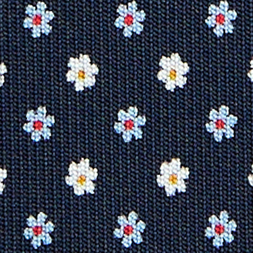 CRAVATTA SARTORIALE CLASSICA IN SETA BLU SCURO