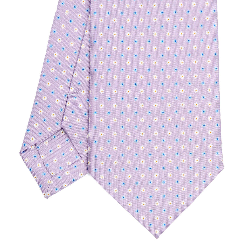CRAVATTA SARTORIALE CLASSICA IN SETA LILLA