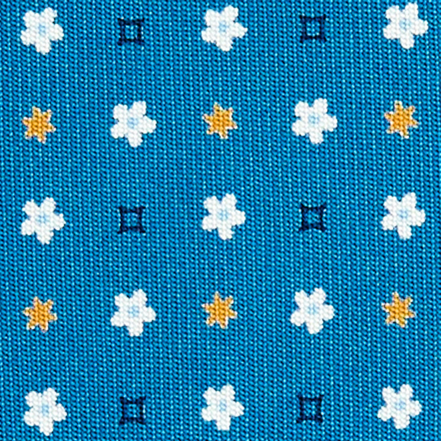 CRAVATTA SARTORIALE CLASSICA IN SETA BLU MEDIO