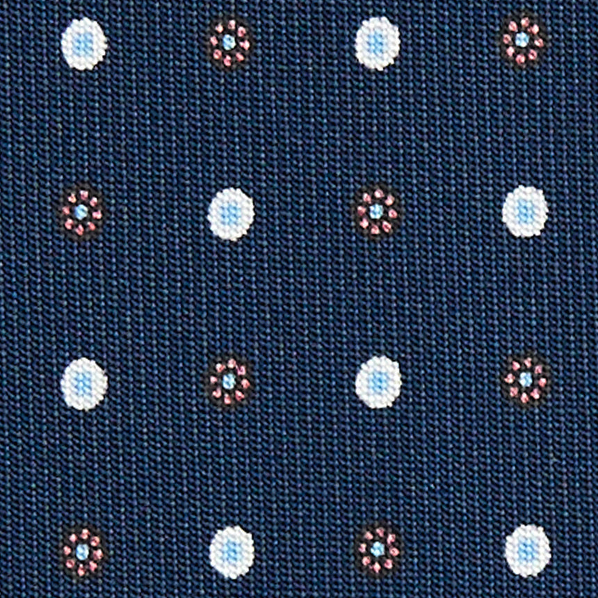 CRAVATTA SARTORIALE CLASSICA IN SETA BLU SCURO