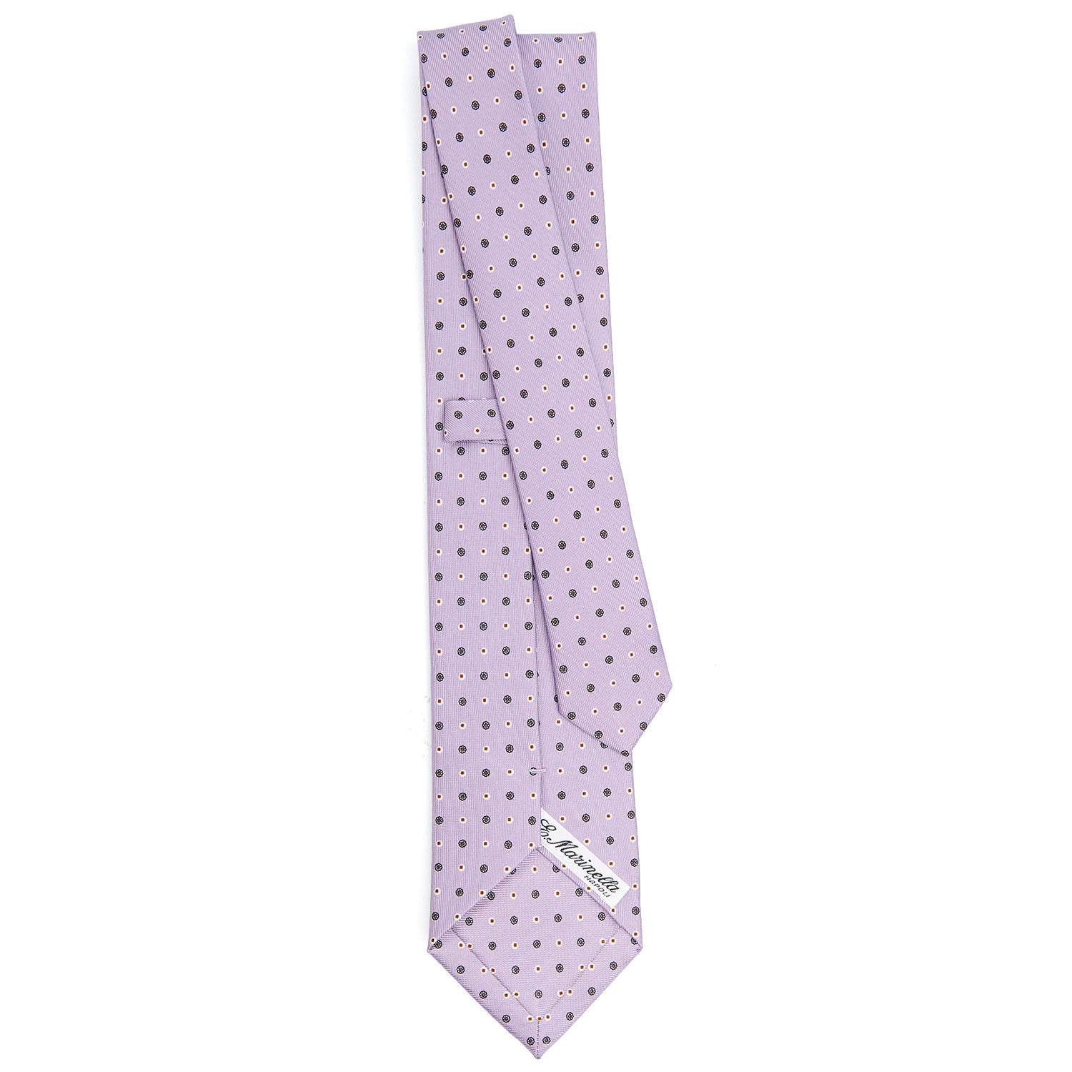 Lilac Classic Silk Tie - Small Flower Pattern – E.Marinella