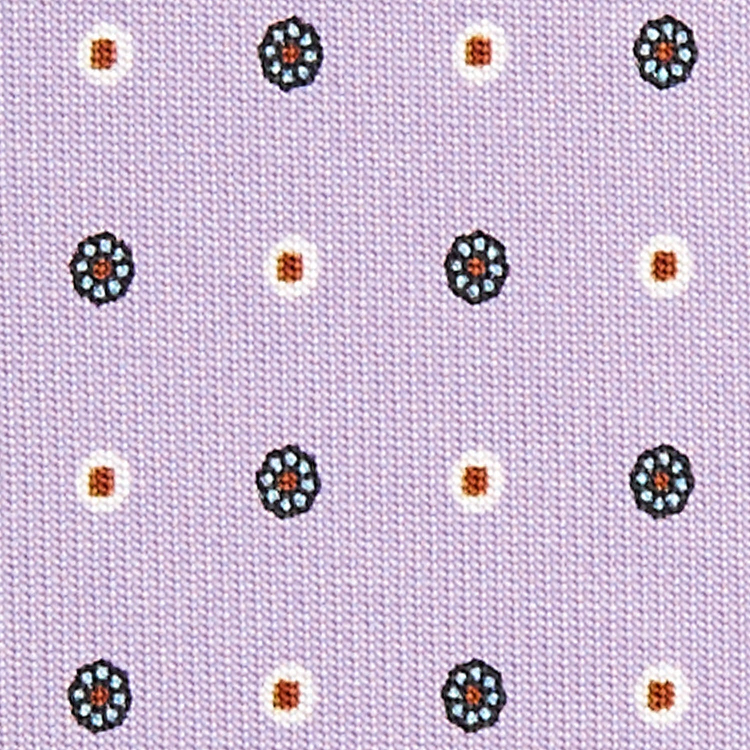 Lilac Classic Silk Tie - Small Flower Pattern – E.Marinella