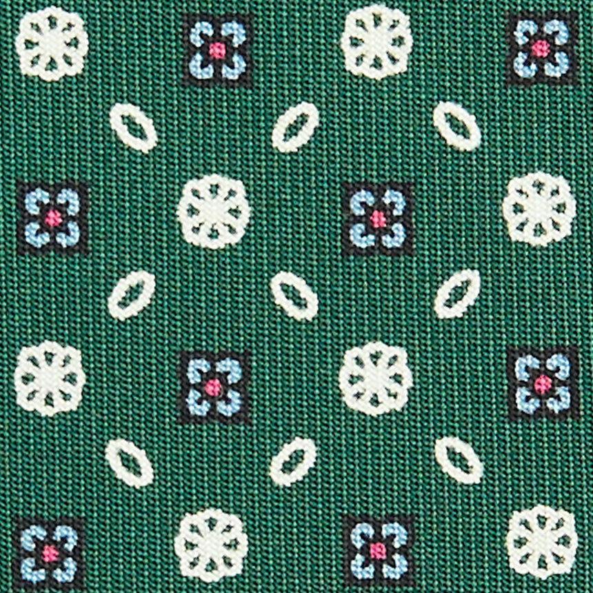 CRAVATTA SARTORIALE CLASSICA IN SETA VERDE SCURO