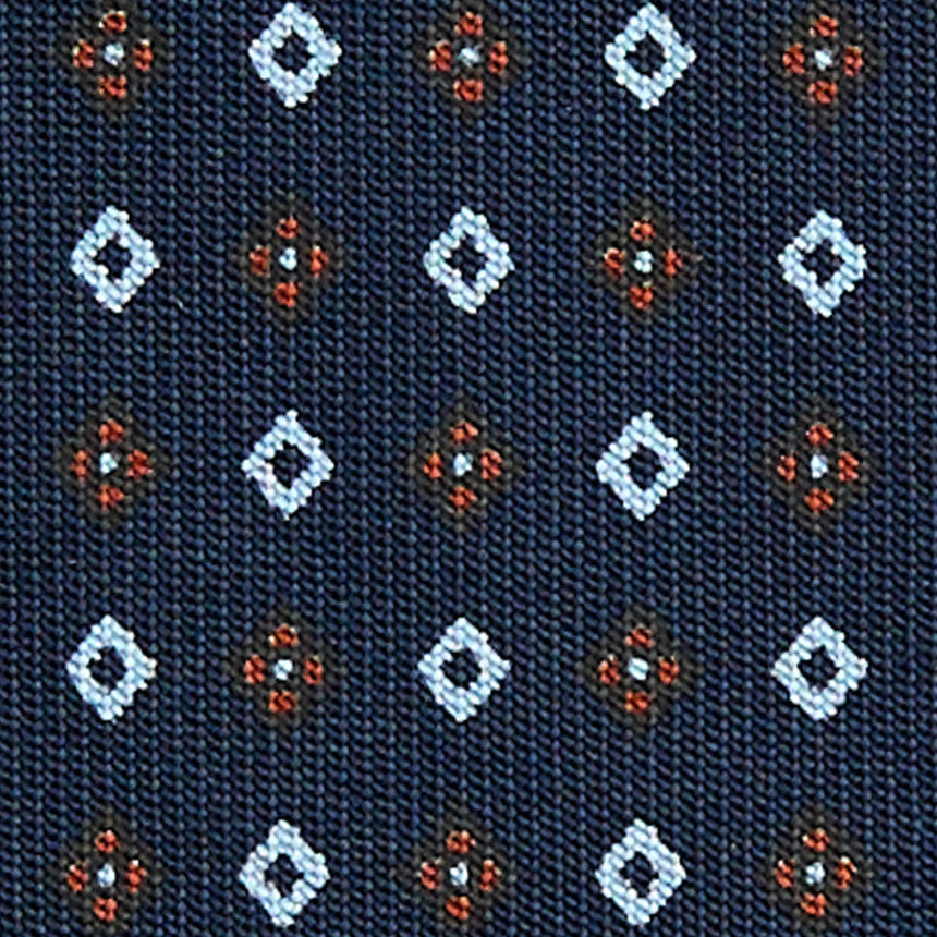 CRAVATTA SARTORIALE CLASSICA IN SETA BLU SCURO