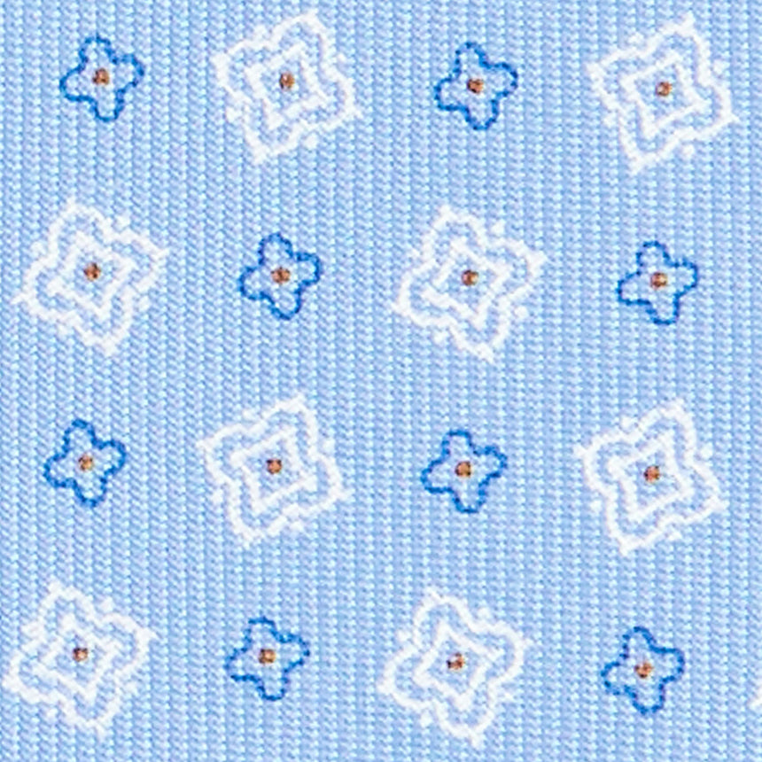CRAVATTA SARTORIALE CLASSICA IN SETA AZZURRA