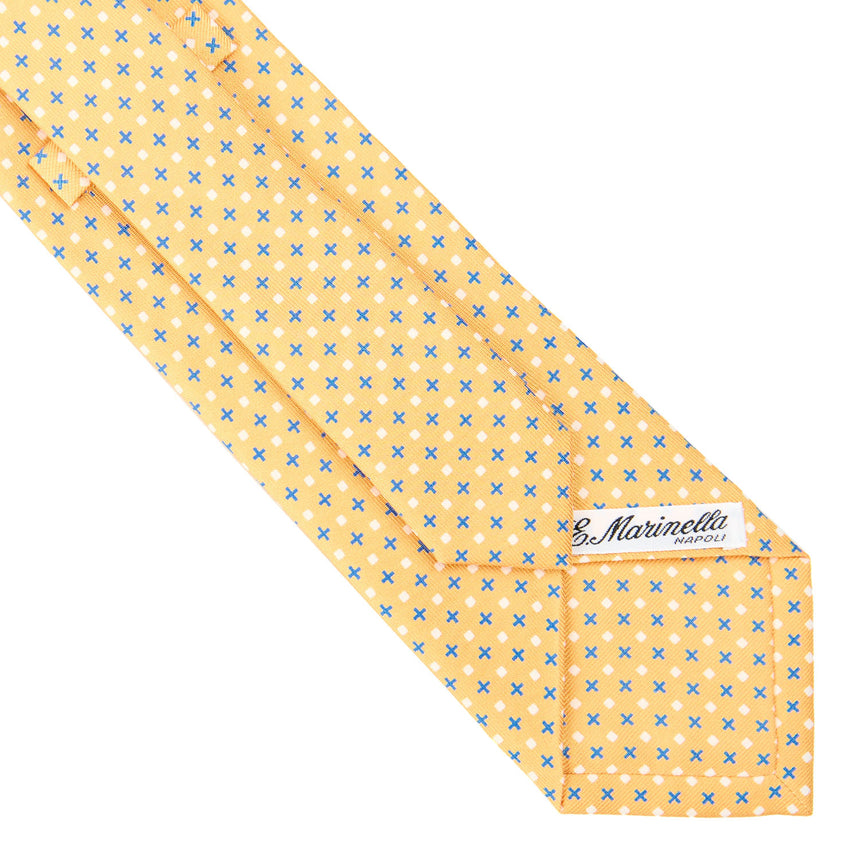 CRAVATTA SARTORIALE CLASSICA IN SETA GIALLA