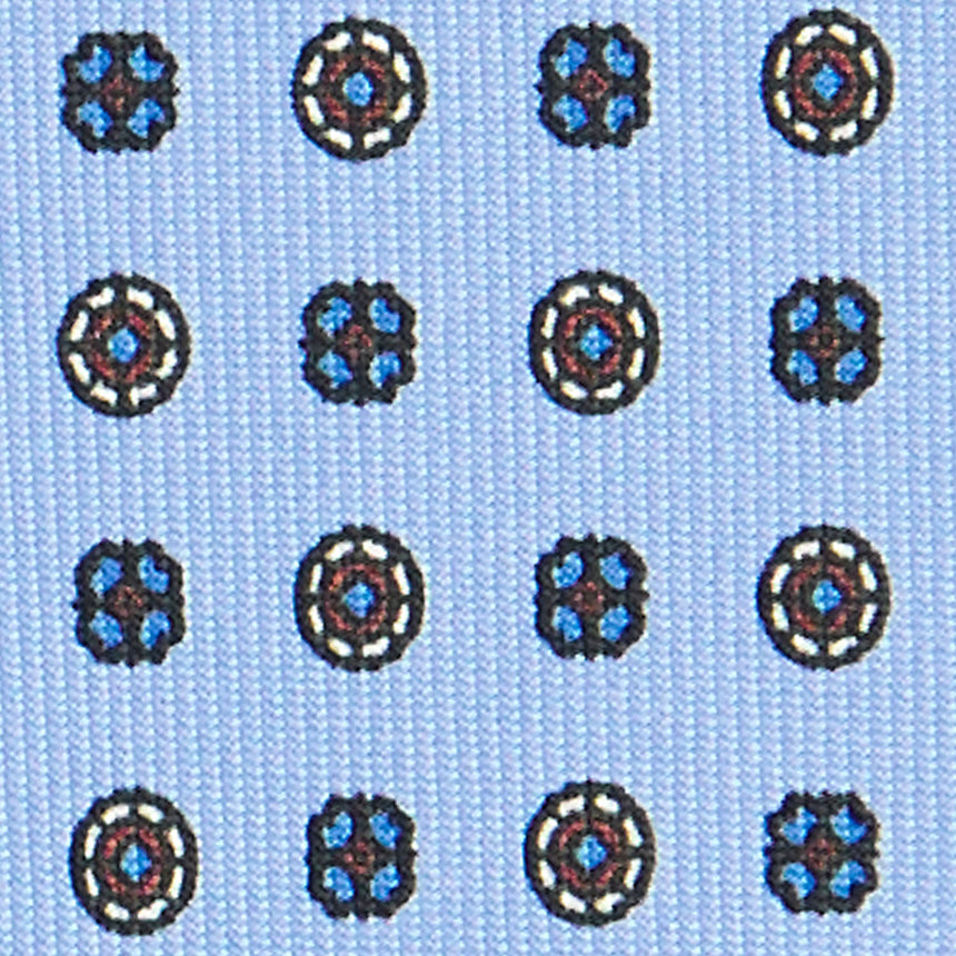 CRAVATTA SARTORIALE CLASSICA IN SETA AZZURRA