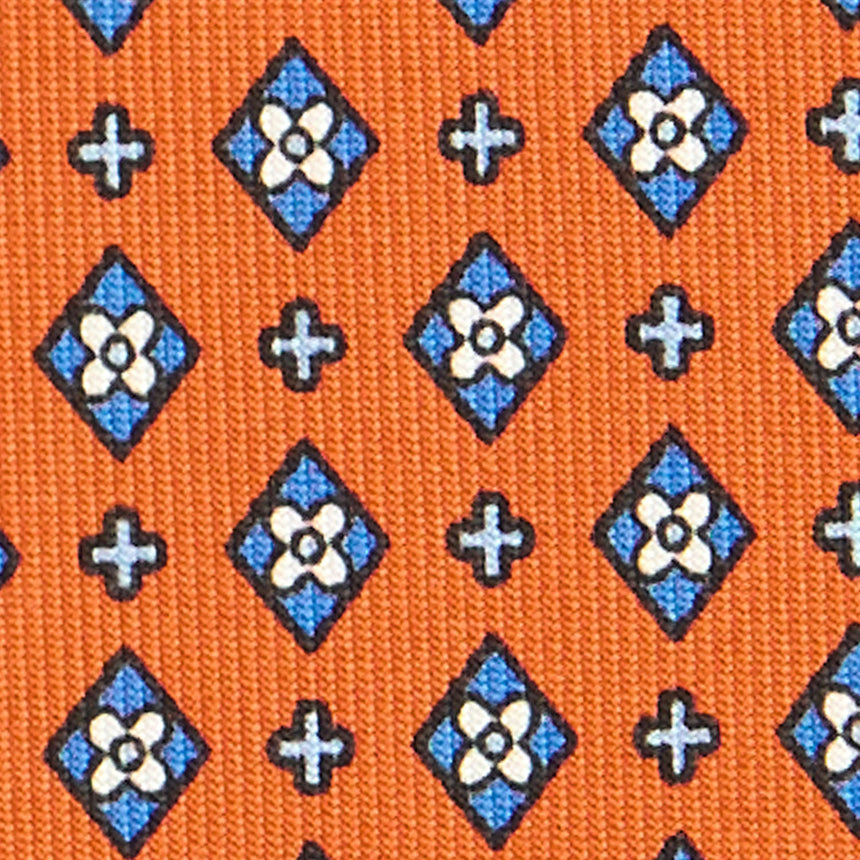 CRAVATTA SARTORIALE CLASSICA IN SETA ARANCIONE