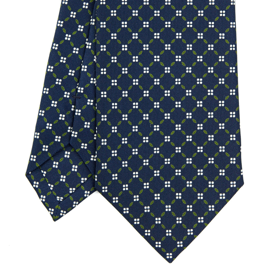 CRAVATTA SARTORIALE CLASSICA IN SETA BLU SCURO