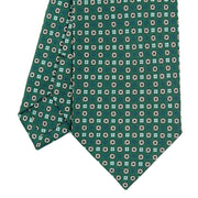 dark_green_sartorial_classic_silk_tie_small_flower_pattern_tip_detail