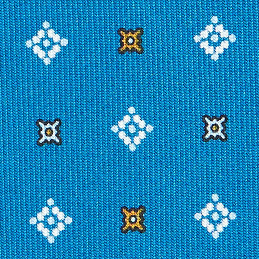 CRAVATTA SARTORIALE CLASSICA IN SETA BLU MEDIO
