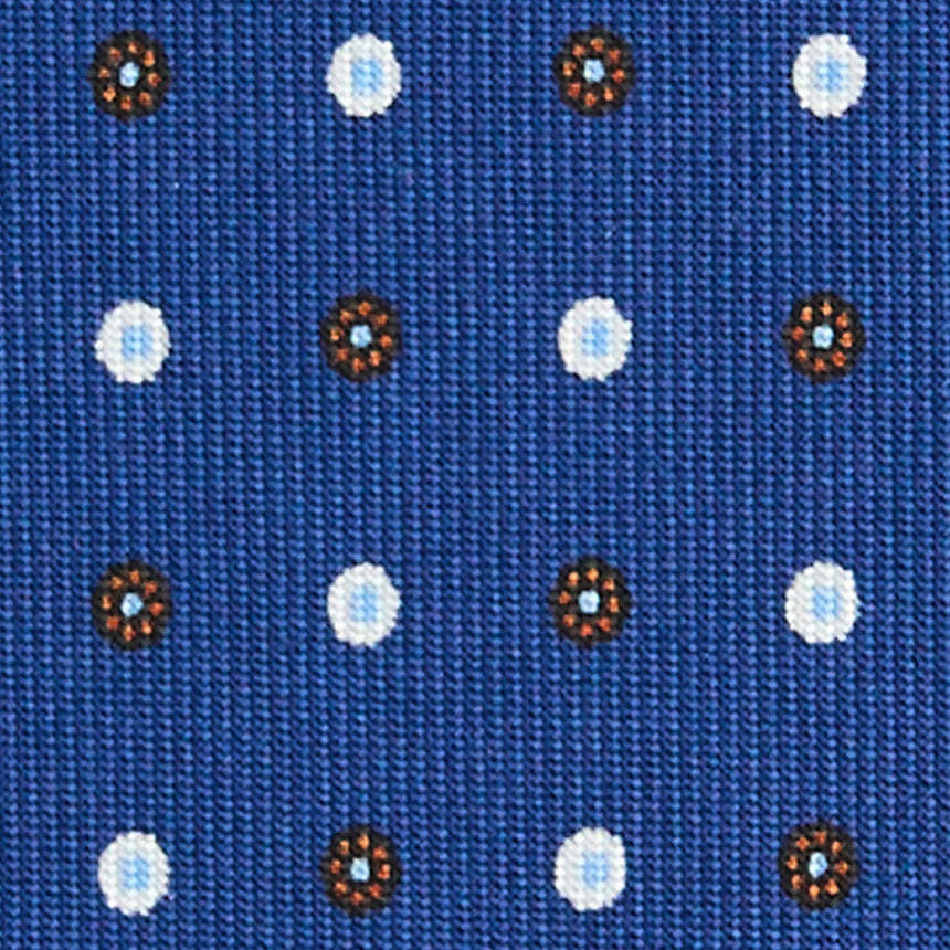 CRAVATTA SARTORIALE CLASSICA IN SETA BLU