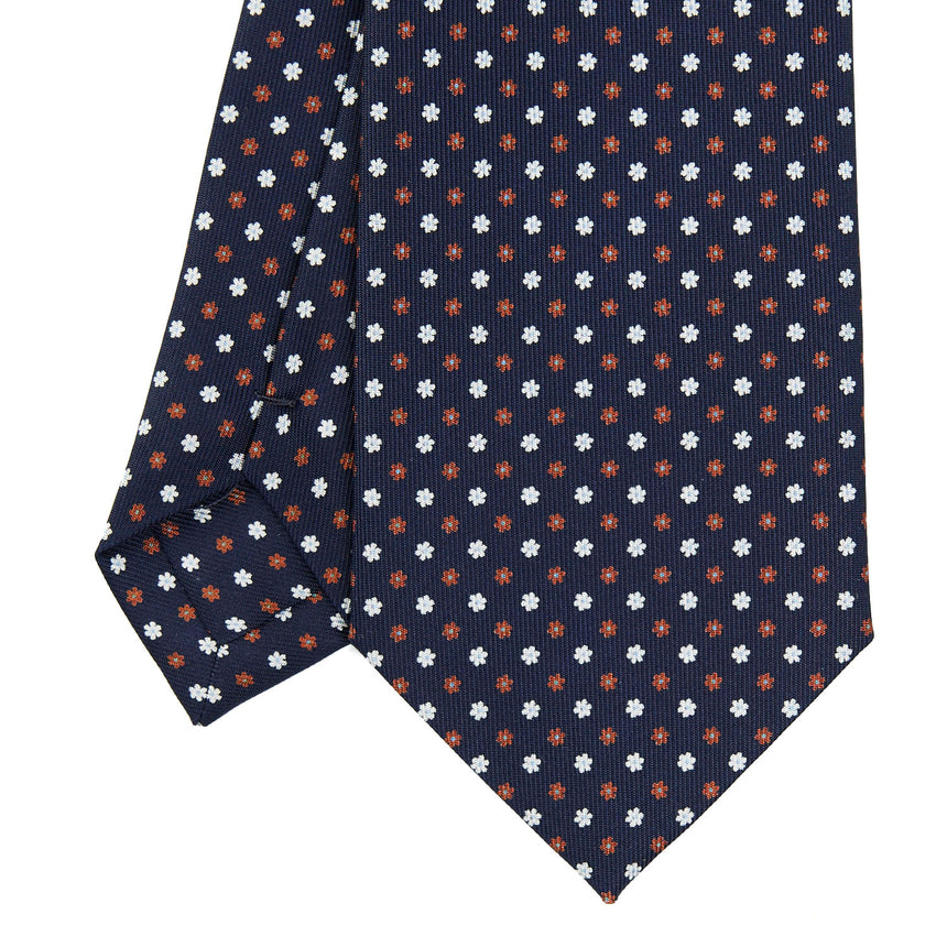 CRAVATTA SARTORIALE CLASSICA IN SETA BLU SCURO