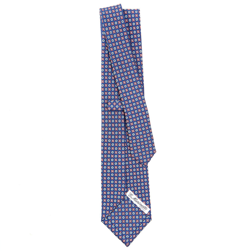 CRAVATTA SARTORIALE CLASSICA IN SETA BLU