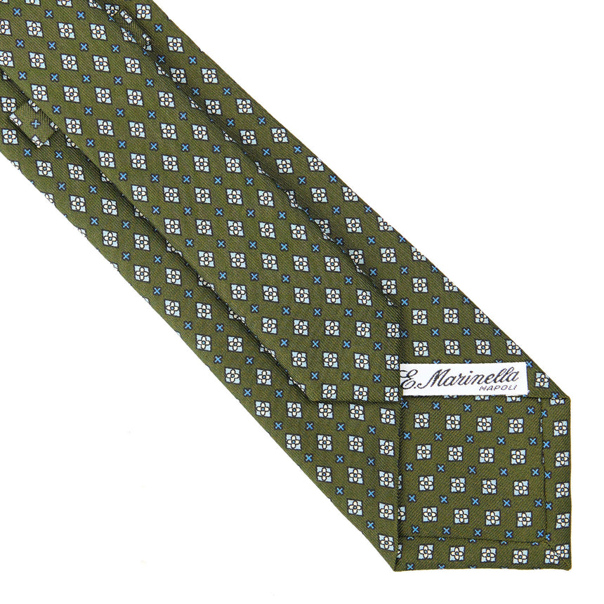OLIVE GREEN  CLASSIC SILK TIE