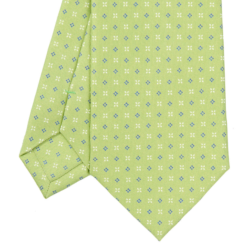 CRAVATTA SARTORIALE CLASSICA IN SETA VERDE CHIARO