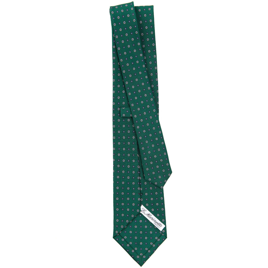 CRAVATTA SARTORIALE CLASSICA IN SETA VERDE OLIVA
