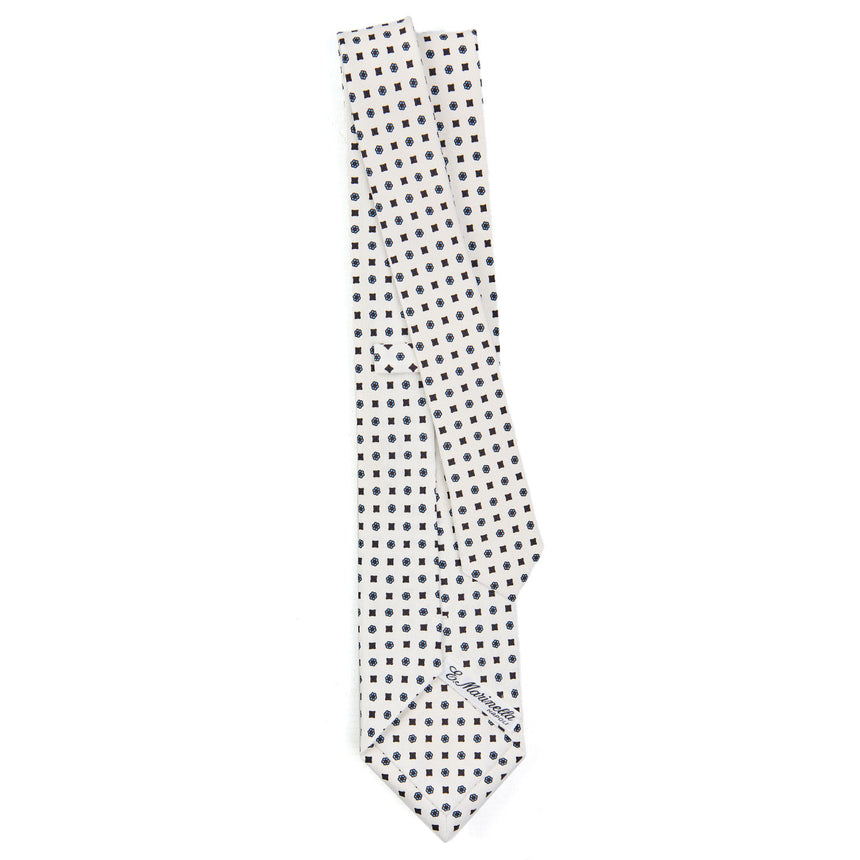 WHITE SARTORIAL CLASSIC SILK TIE
