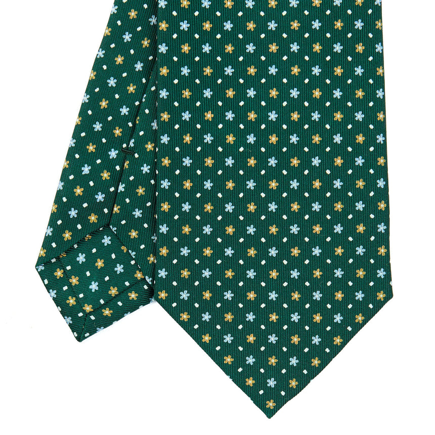 CRAVATTA SARTORIALE CLASSICA IN SETA VERDE SCURO