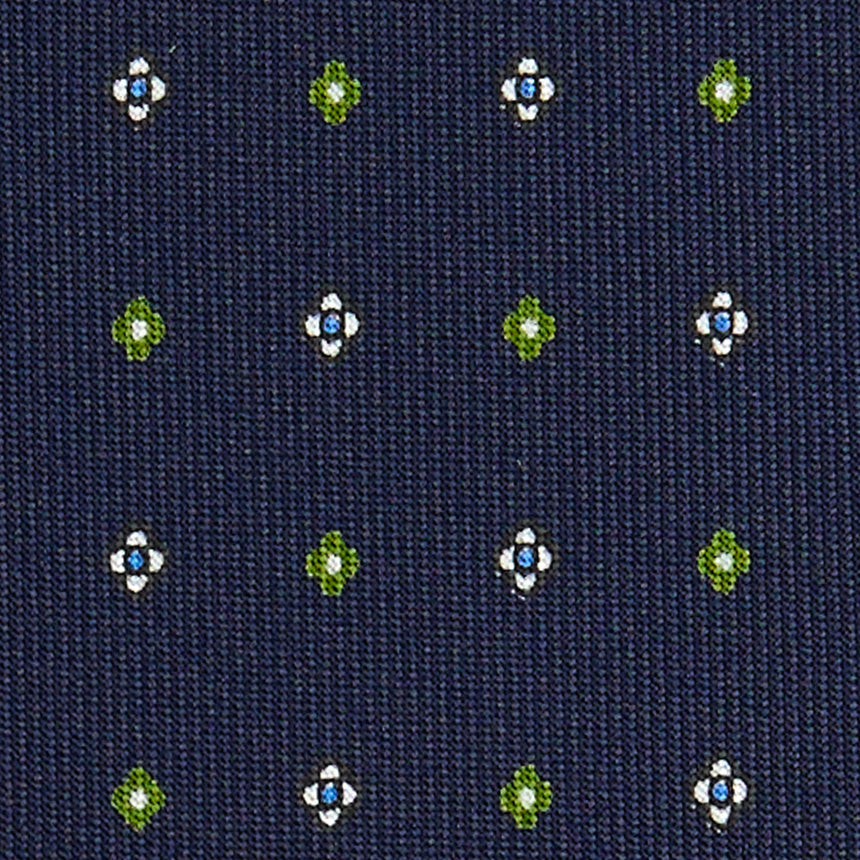 CRAVATTA SARTORIALE CLASSICA IN SETA BLU SCURO