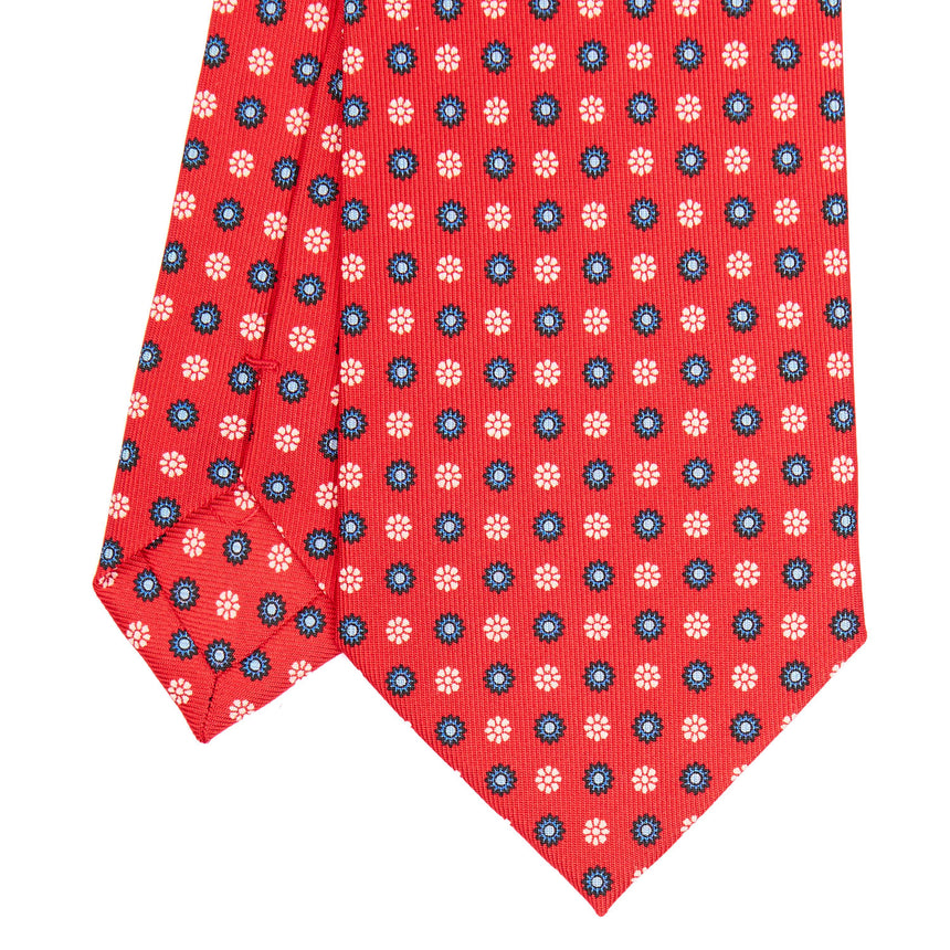 RED SARTORIAL CLASSIC SILK TIE