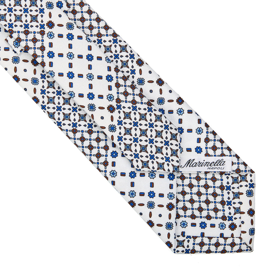 WHITE SARTORIAL CLASSIC SILK TIE