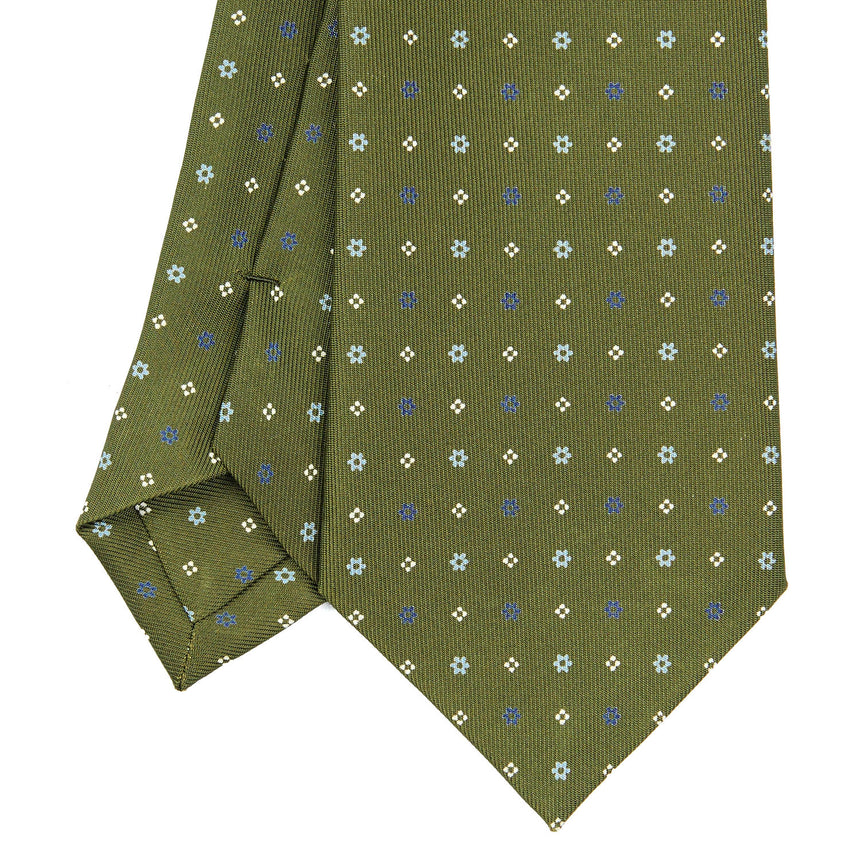 OLIVE GREEN  CLASSIC SILK TIE