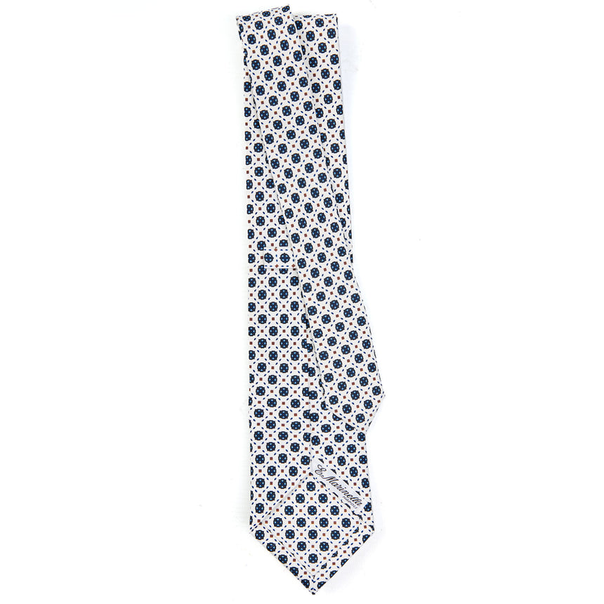 WHITE SARTORIAL CLASSIC SILK TIE