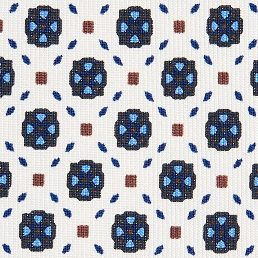 WHITE SARTORIAL CLASSIC SILK TIE