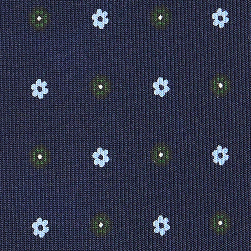 CRAVATTA SARTORIALE CLASSICA IN SETA BLU SCURO