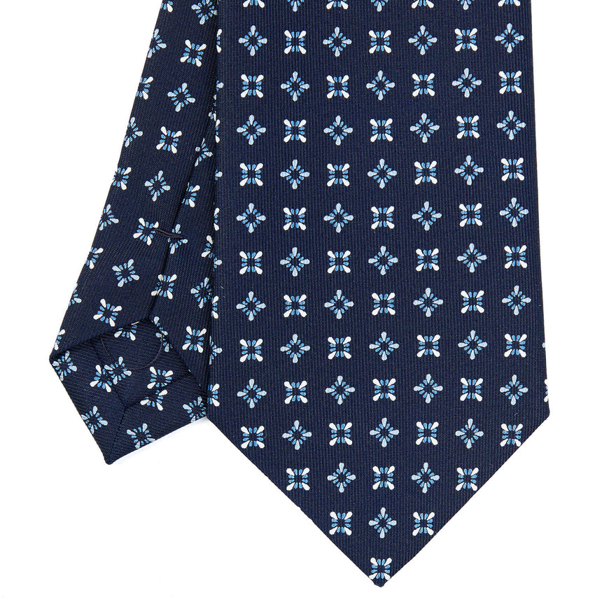 CRAVATTA SARTORIALE CLASSICA IN SETA BLU SCURO