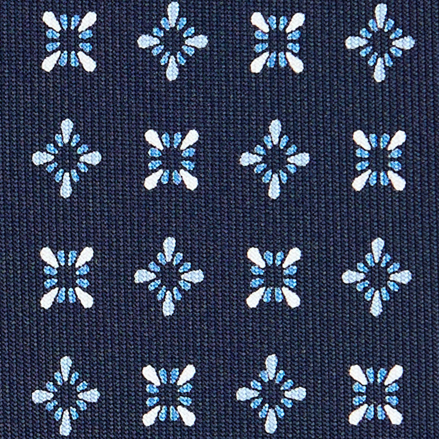CRAVATTA SARTORIALE CLASSICA IN SETA BLU SCURO